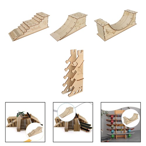 Finger skateboard ramp - finger, set