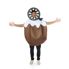 CHRISTMAS PUDDING NOVELTY ADULT FANCY DRESS COSTUME OUTFIT FUNNY X-MAS PARTY