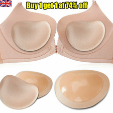 Push Up Bra Pads Silicone Gel Breast Enhancers Bikini Chicken Fillets Insert UK