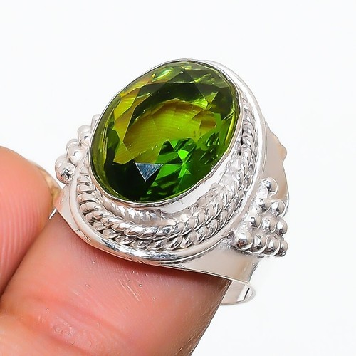 Green peridot gemstone 925 - green,
