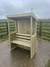 Wooden garden arbour bench - wooden,