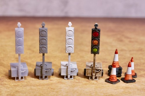 Temporary traffic lights - temporary,
