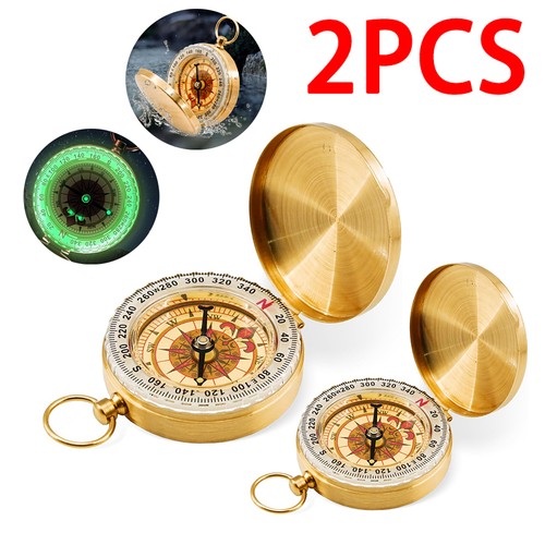 Portable compass brass - compass,