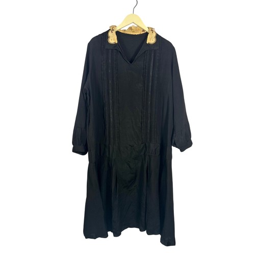 1920s black silk drop - 1920s, waist