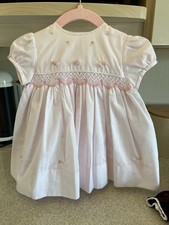 Sarah Louise Baby Girls Pink Smock Dress Size 6 Months
