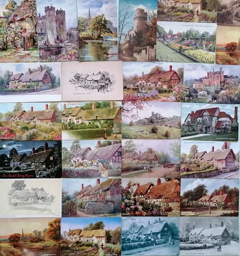 Postcards art topo - -,