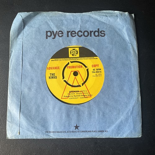 The kinks apeman 7 - ‘apeman’, 7”