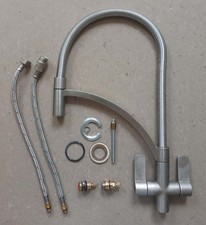 Franke Wave brushed steel pull out mixer tap (used). Please read description.