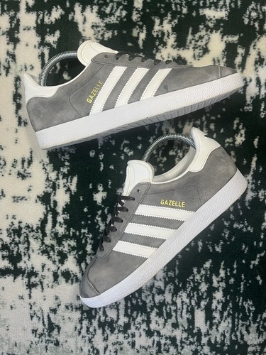 Adidas gazelle grey white - grey,