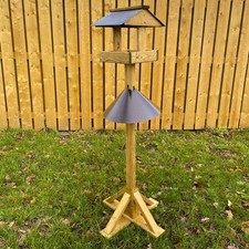 Freestanding Wooden Bird Table