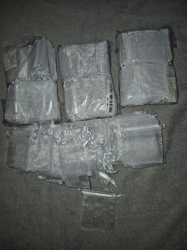 Joblot small white organza - joblot,