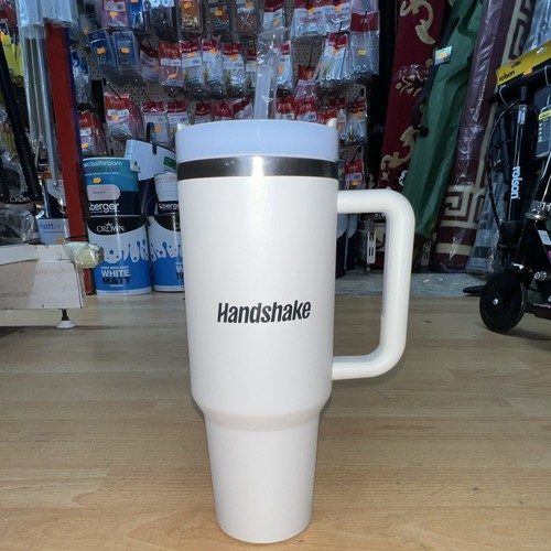 Handshake white plastic - white,