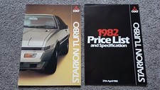 MITSUBISHI COLT STARION TURBO SALES BROCHURE 1982