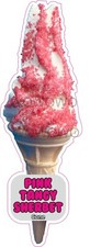 Ice cream van sticker Pink