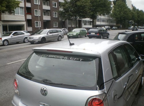 Roof spoiler wing - roof, for