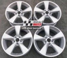 LEXUS RX350 RX450h SET 4X 18" GENUINE 5 SPOKE TOYOTA SILVER ALLOY WHEELS S451S4