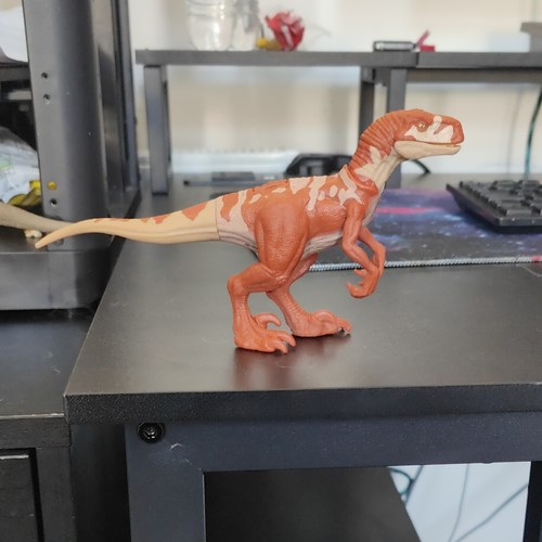 Dinosaurs orange beige - dinosaurs,
