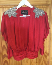 1970s/80s? Red top/bolero