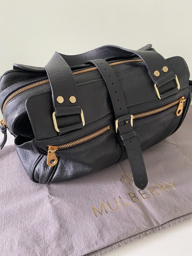 Mulberry black leather large - mulberry,