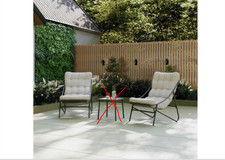 Porto 2 Seater Bistro Set - NO TABLE £179.99