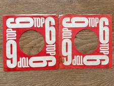 2 X RARE ORIGINAL VINTAGE TOP 6 7"RECORD SLEEVES TO FIT 7" VINYL RECORDS BEATLES