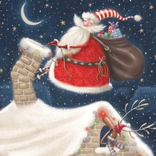 Pack of 8 Santa Climbing The