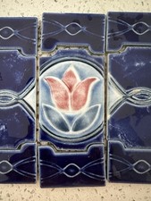 18 Retro Tulips Japan Cobalt