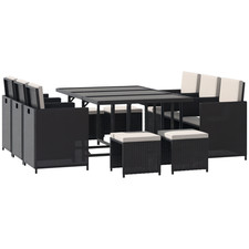 Outsunny seater cube rattan - cube,