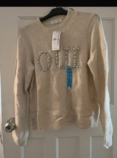 Ladies Oui Pearl Jumper Size Small