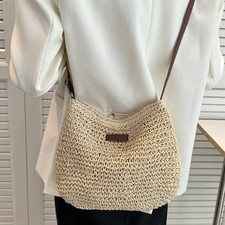 Summer Women's Straw Shoulder