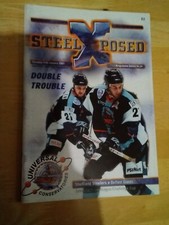 2000/1 SHEFFIELD STEELERS V BELFAST GIANTS ICE HOCKEY PROGRAMME 11/1/01