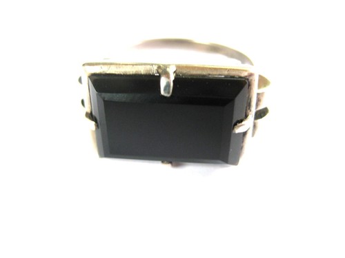 Art deco ring silver - silver, with