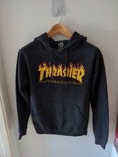 Thrasher Hoodie Flames Logo