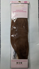 lullabellz 1 piece straight 18" hair extensions strawberry blonde