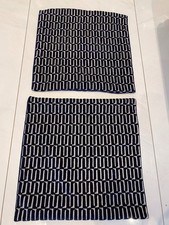 Marks & Spencer -Pair of Navy/Grey Cushion Covers 45cm 