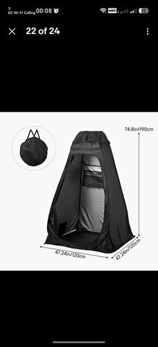 Black portable toilet shower - portable, toilet/shower
