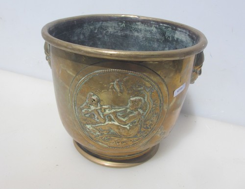 Victorian brass trough - trough, tub