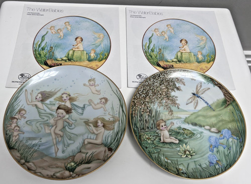 Vintage plate water babies - plate,