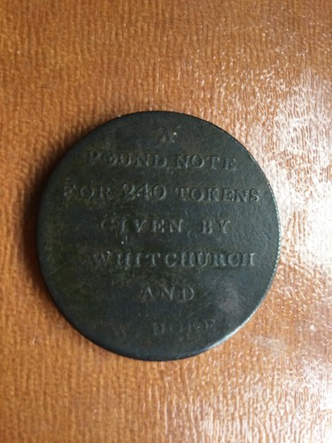 1811 bath penny - bath, token,