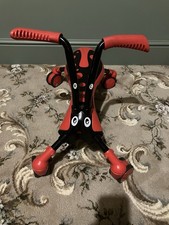 Scramblebug 4 Wheel Folding Balance Bike For 1-3 Year Old. Fold & Go Red &black