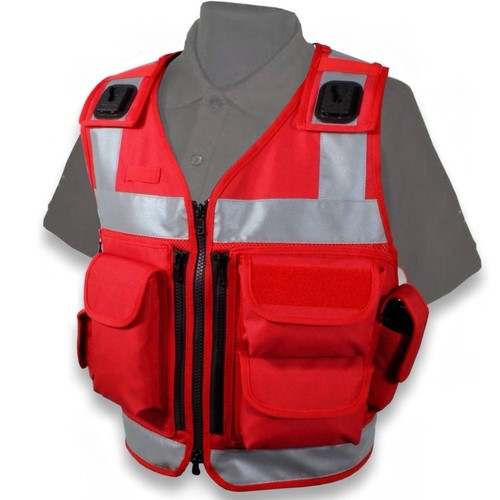 Tactical security vest - vest, red