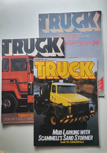 Vintage truck magazine lot - truck, of