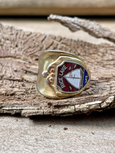 Antique souvenir spoon - antique, ring