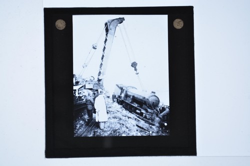 Steam train derailment railway - steam,