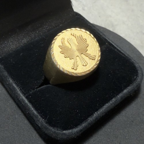 Vintage eagle signet ring size - signet,