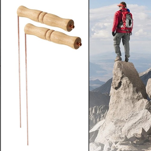 Copper dowsing probes with - copper,