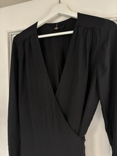 Massimo Dutti Black Wrap Dress