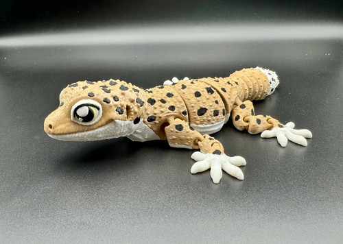 Articulated leopard gecko - leopard,
