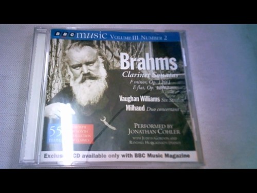 Brahms clarinet sonatas cd - clarinet,