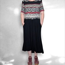 Vintage 80s patterned bodice